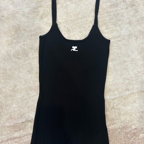 Courreges Re-edition Ribbed Tank Top - Picture 2 of 2